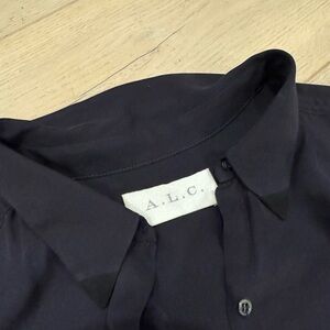 A.L.C. Black Button-Up Shirt